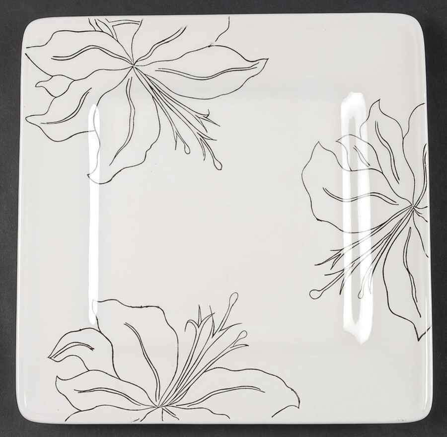 Antilles White Square Salad Plate by Laurie Gates-1