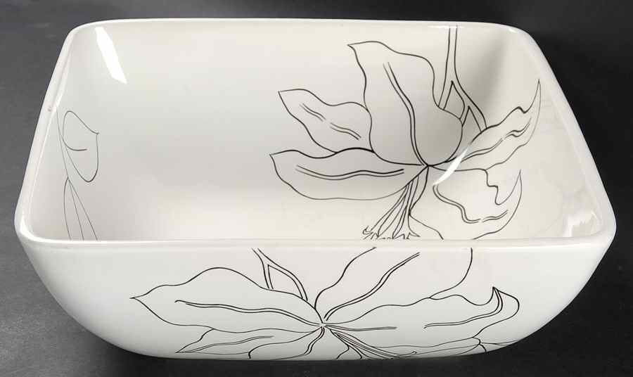 Antilles White 11" Square Vegetable Bowl by Laurie Gates-1