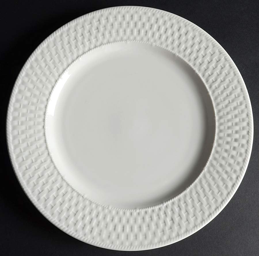 Basketweave Dinner Plate by Livingquarters-1