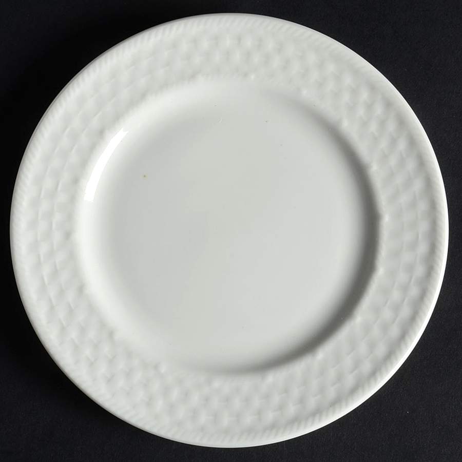 Basketweave Bread & Butter Plate by Livingquarters-1