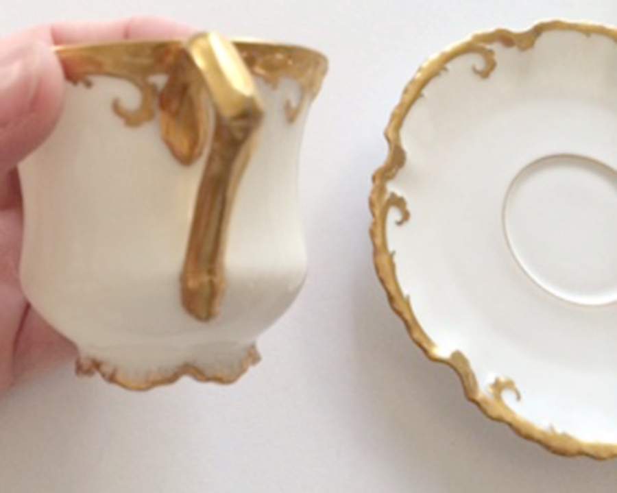 LAT108 Footed Cup & Saucer Set by Latrille-1