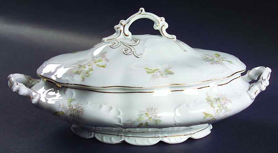 1840 Oval Covered Vegetable by Lazarus Straus & Sons-1