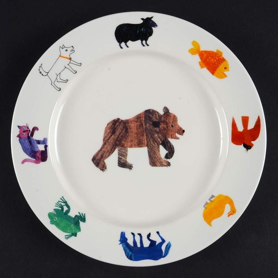 Brown Bear Child's Plate by Lunt-1