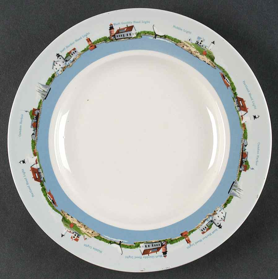 Vacationland Salad/Dessert Plate by LL Bean-1
