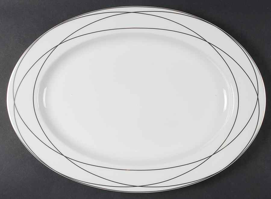 Vows 15" Oval Serving Platter by Ralph Lauren China-1