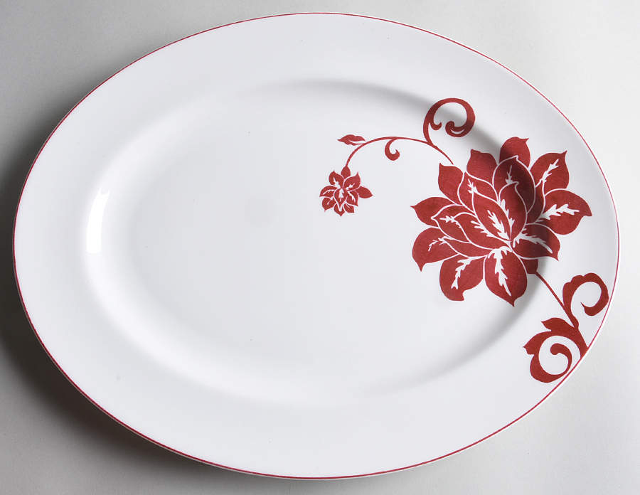 Batik 16" Oval Serving Platter by Lenox-1