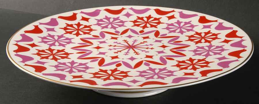 Holly Heights Footed Cake Plate by Lenox-1