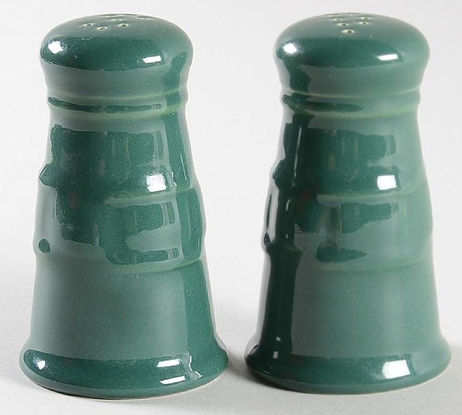 Woven Traditions Medium Green Salt & Pepper Set by Longaberger-1