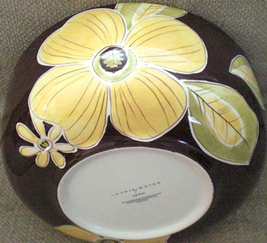Cafe Mocha Large Salad Serving Bowl by Laurie Gates-1