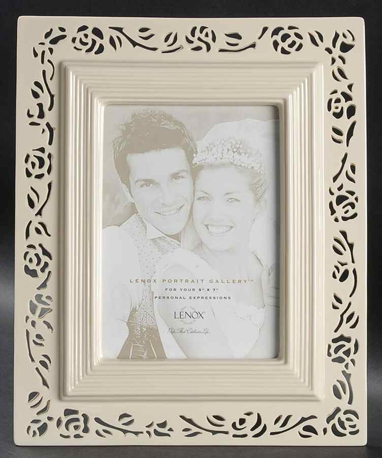 Portrait Gallery (All Occasion) Frame-Holds 5" X 7" Pierced by Lenox-1