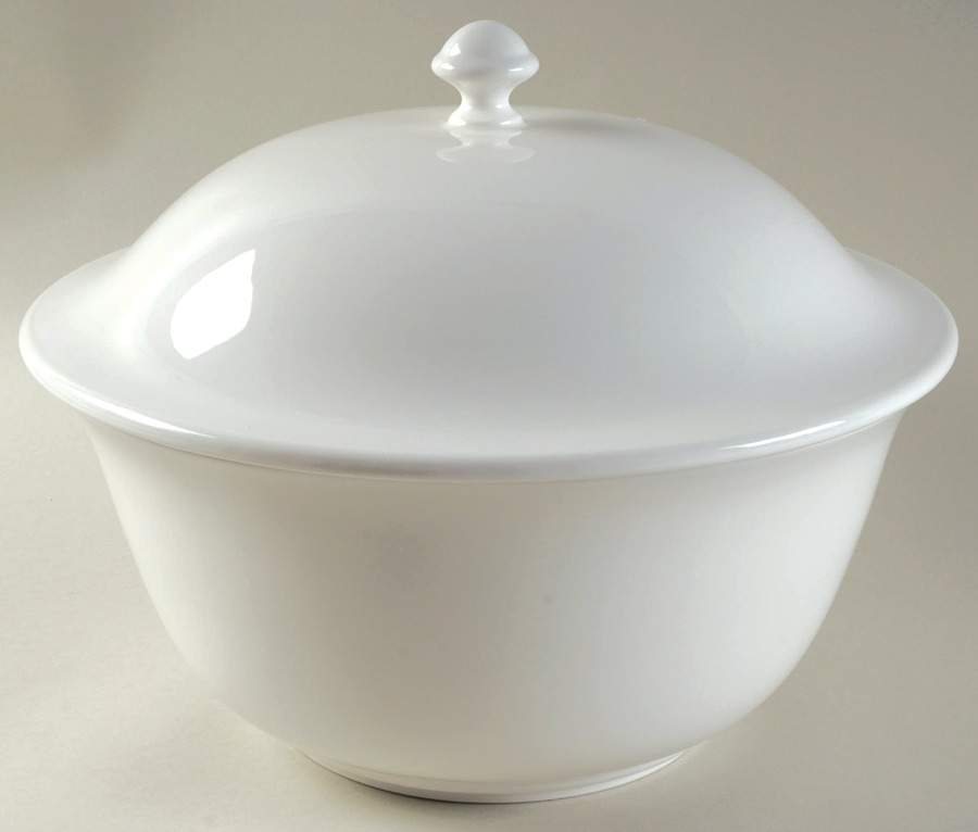 Basics White Round Covered Vegetable by Lenox-1