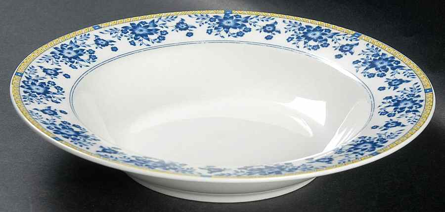 Lilia Rim Soup Bowl by Lynn's China-1