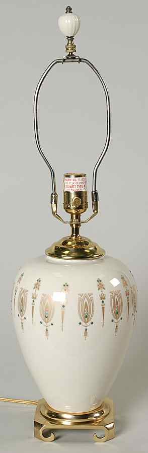 Jeweled Elegance Collection 22" Electric Lamp No Shade by Lenox-1