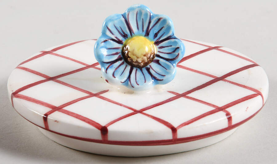 Dainty Miss Lid for Sugar Bowl by Lefton-1