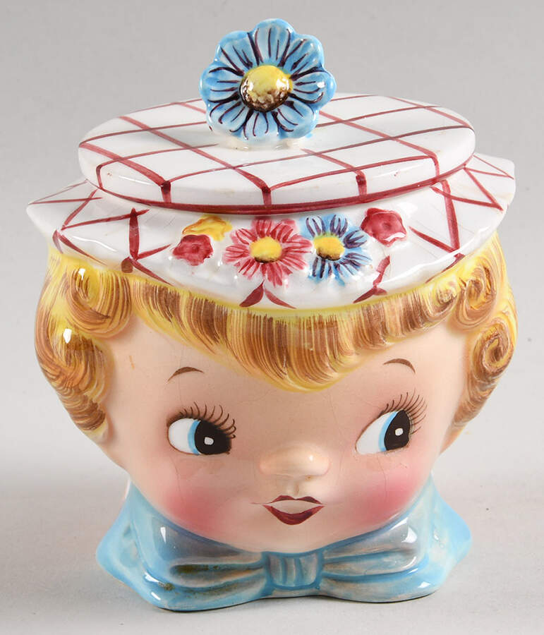 Dainty Miss Sugar Bowl & Lid by Lefton-1