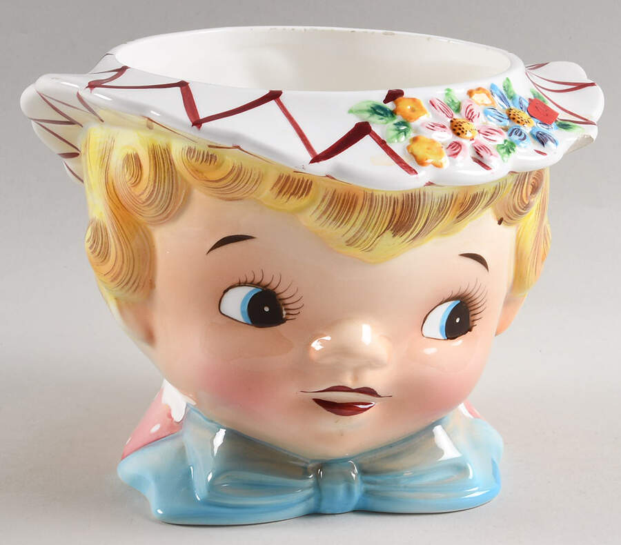 Dainty Miss Cookie Jar No Lid by Lefton-1