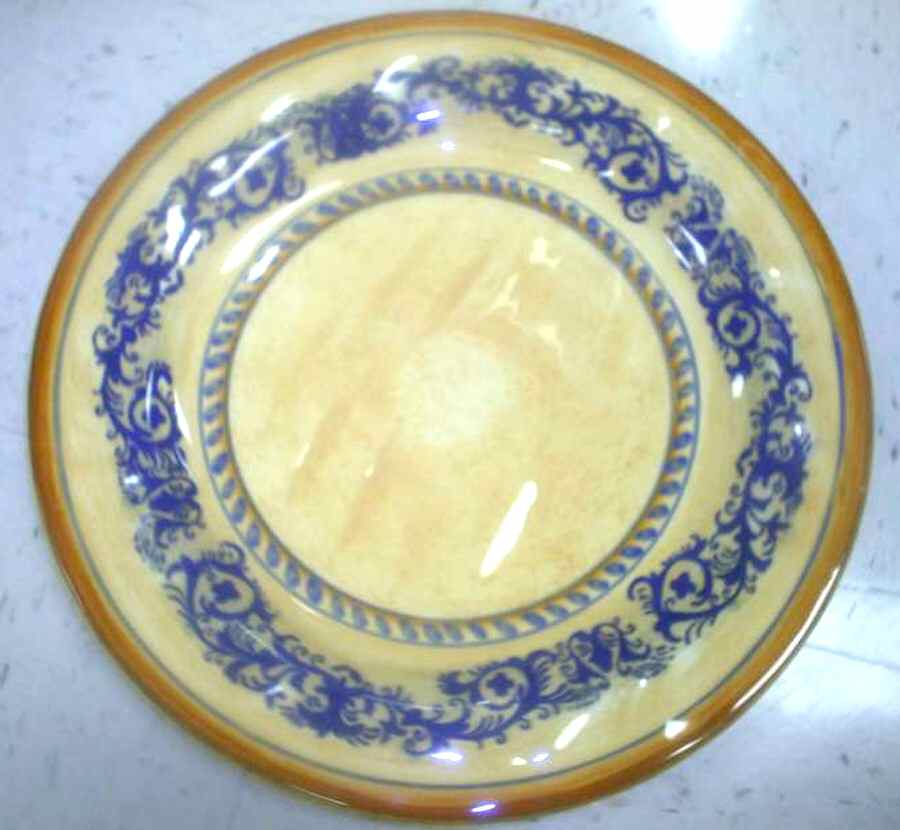 LGA41 Blue Dinner Plate by Laurie Gates-1