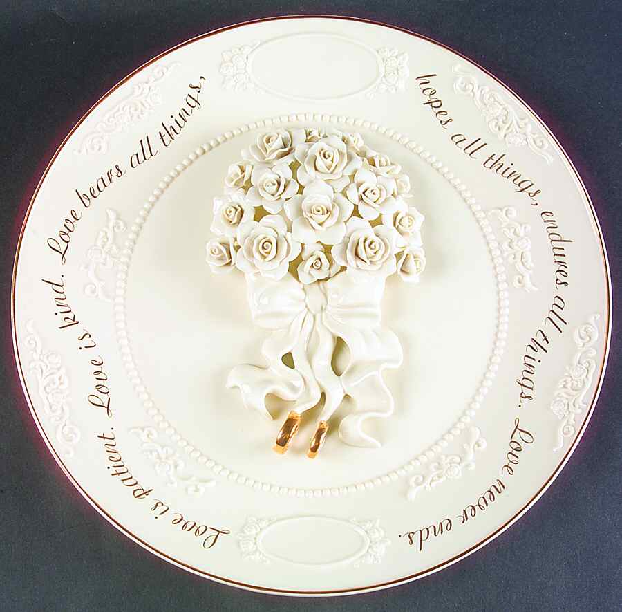 United in Love Wedding Plate by Lenox-1