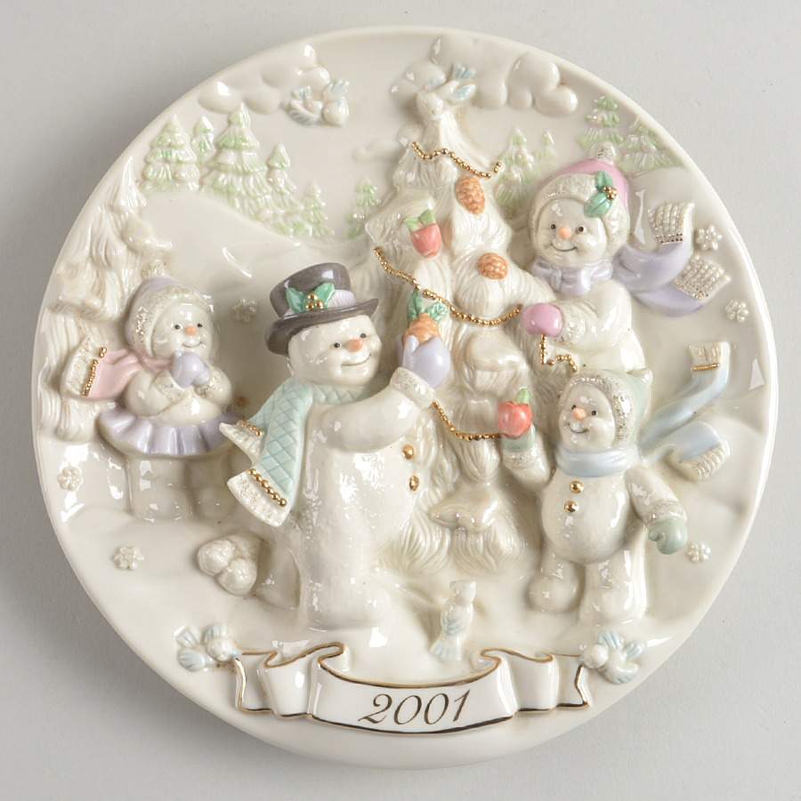Snowman Christmas Collection 2001 Collector Plate by Lenox-1