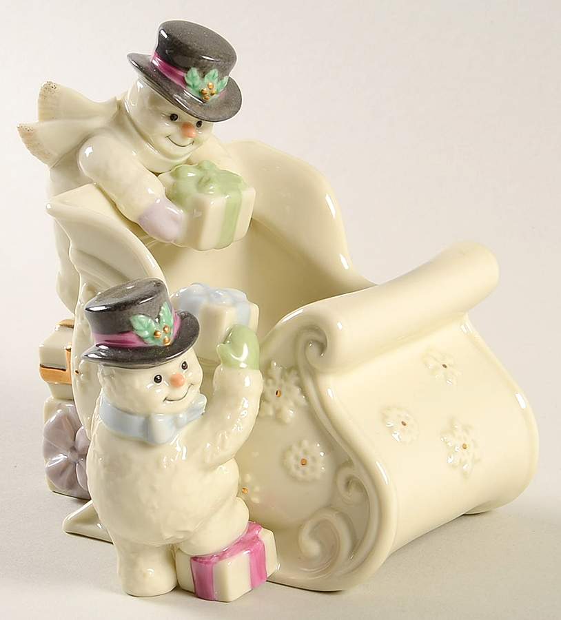 Snowman Christmas Collection Figural Candy Bowl by Lenox-1