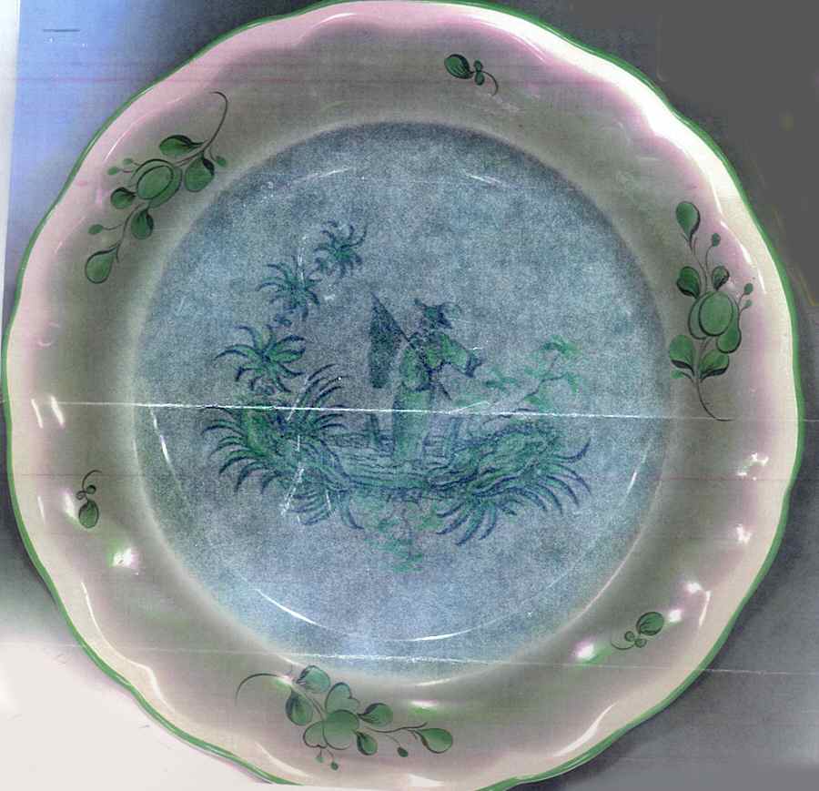 East Wind Dinner Plate by Luneville-1