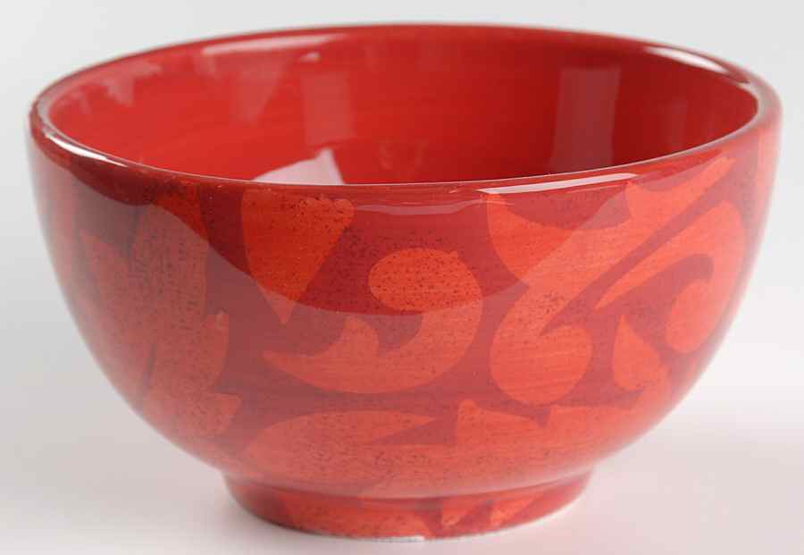 Regency Red Soup/Cereal Bowl by Laurie Gates-1