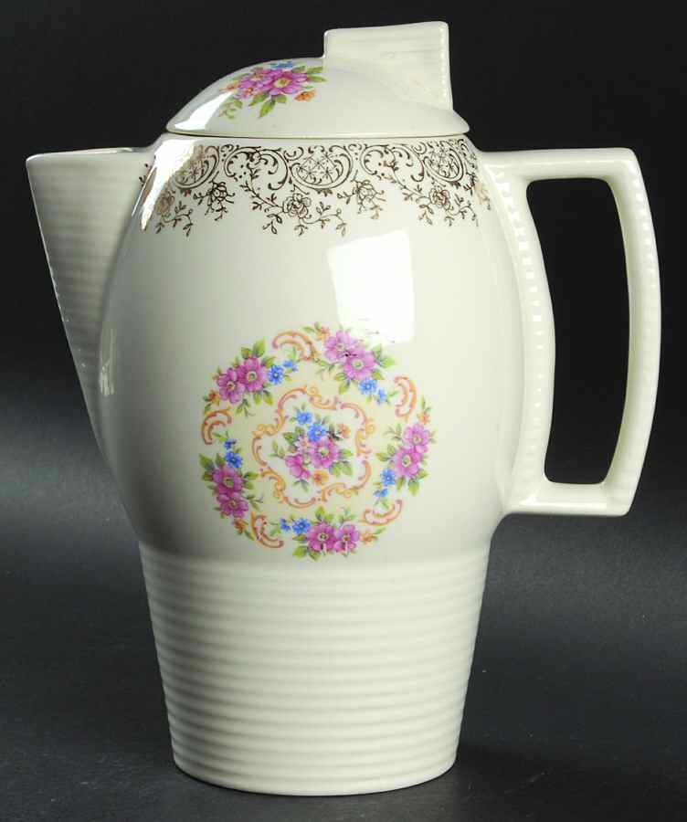 Rose Bower Coffee Pot & Lid by Limoges-American-1