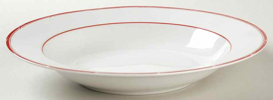 Red Pagoda Rim Soup Bowl by Ralph Lauren China-1