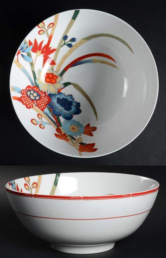 Red Pagoda 8" Round Vegetable Bowl by Ralph Lauren China-1