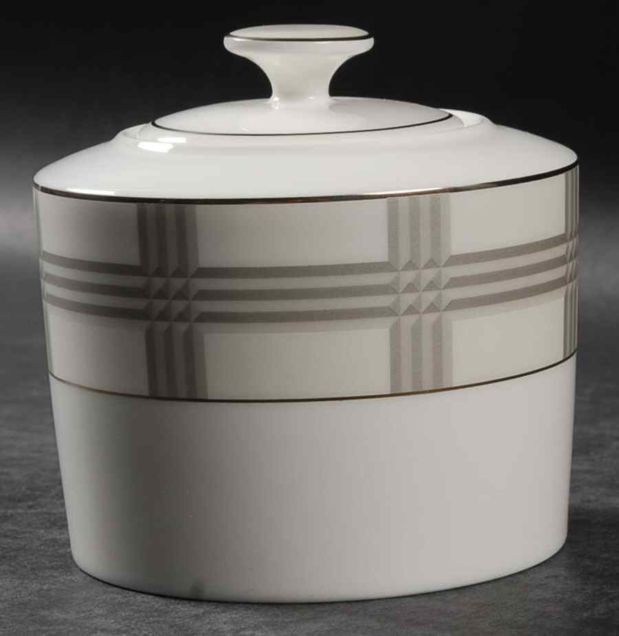 Glen Plaid Sugar Bowl & Lid by Ralph Lauren China-1