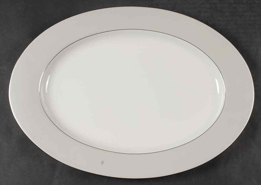 Glen Plaid 15" Oval Serving Platter by Ralph Lauren China-1