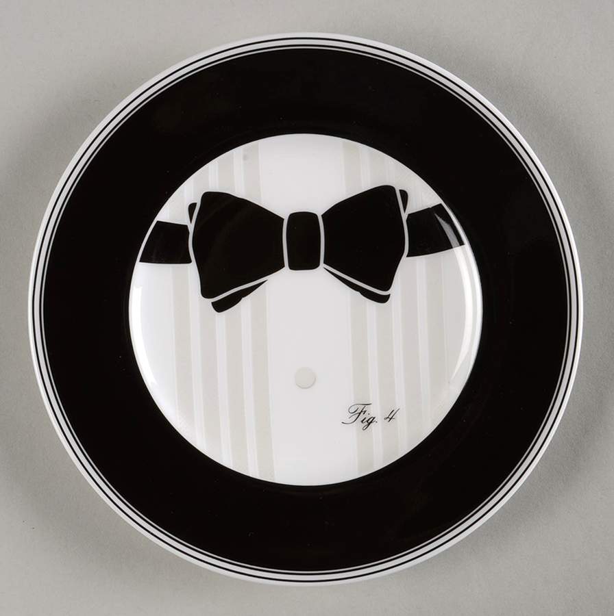 Black Tie Dessert/Pie Plate by Ralph Lauren China-1