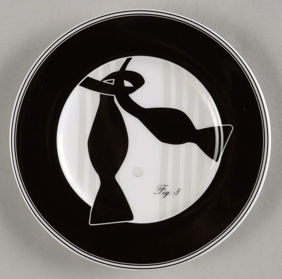 Black Tie Dessert/Pie Plate by Ralph Lauren China-1
