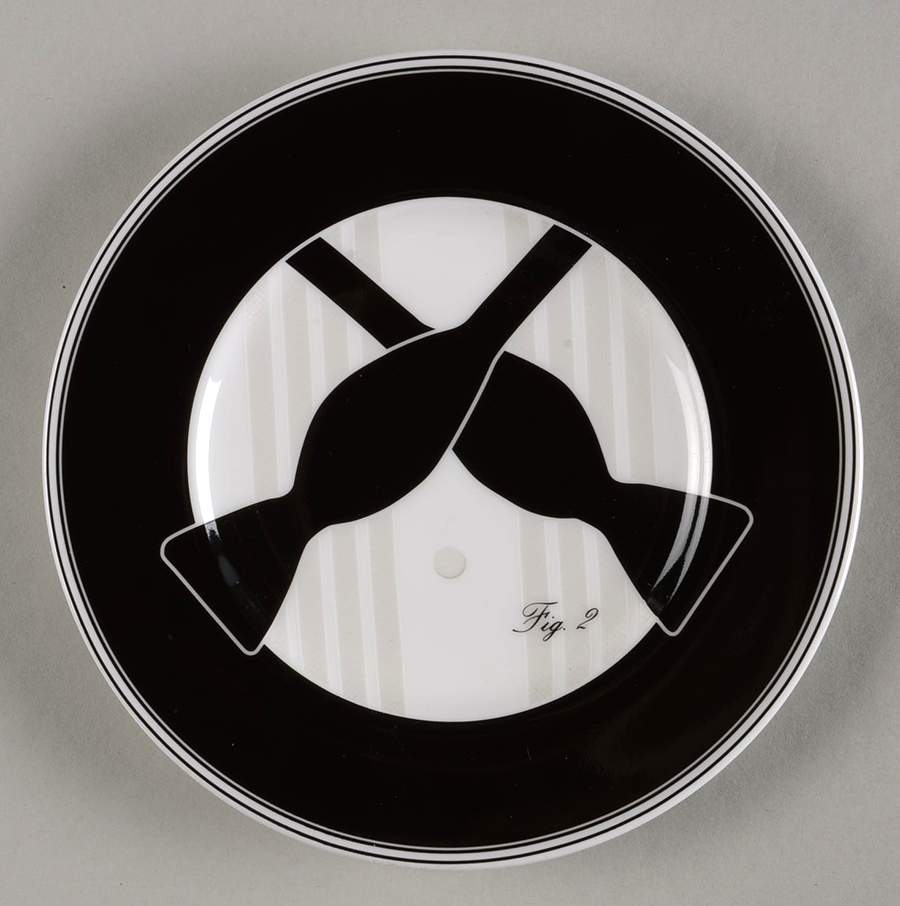 Black Tie Dessert/Pie Plate by Ralph Lauren China-1