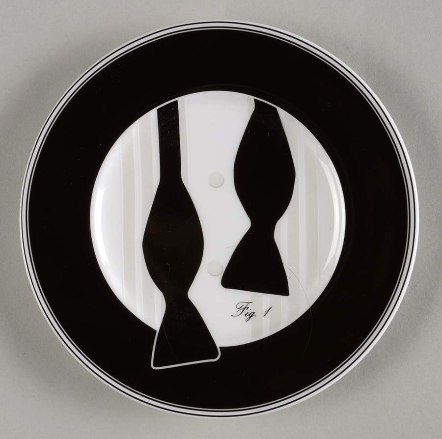 Black Tie Dessert/Pie Plate by Ralph Lauren China-1