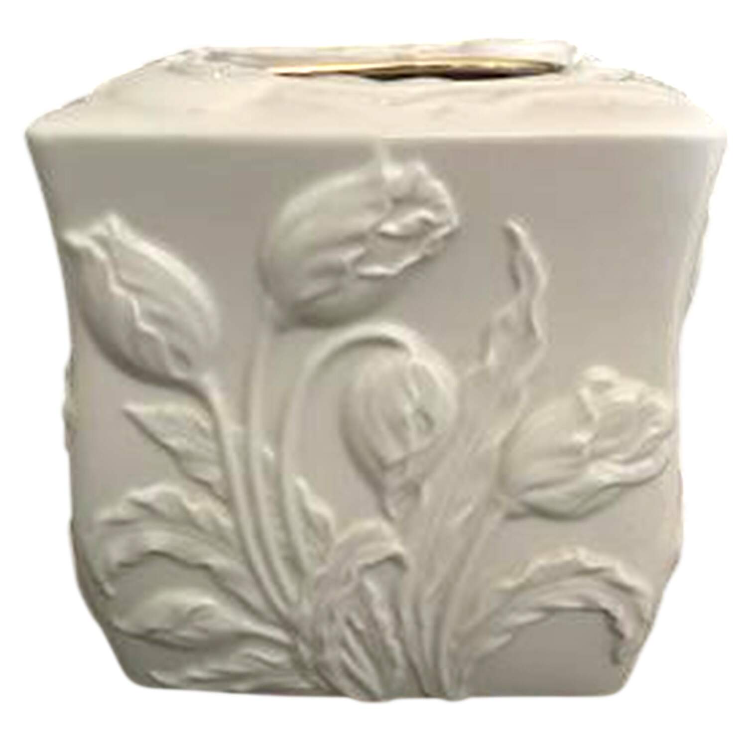Tulip Square Tissue Box Cover by Lenox-1