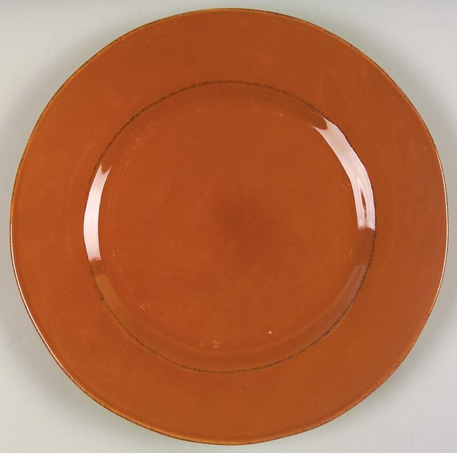Heritage Park Orange Dinner Plate by Linden Street-1