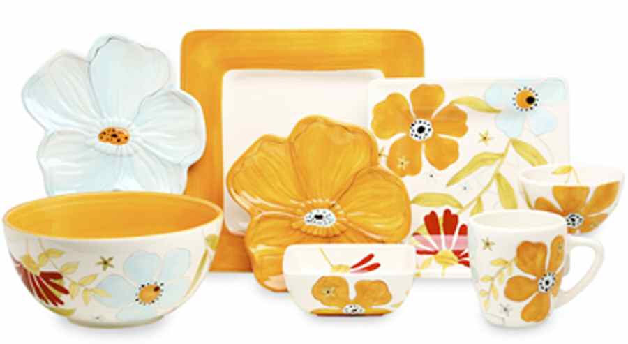 Audrey Square Dinner Plate by Laurie Gates-1