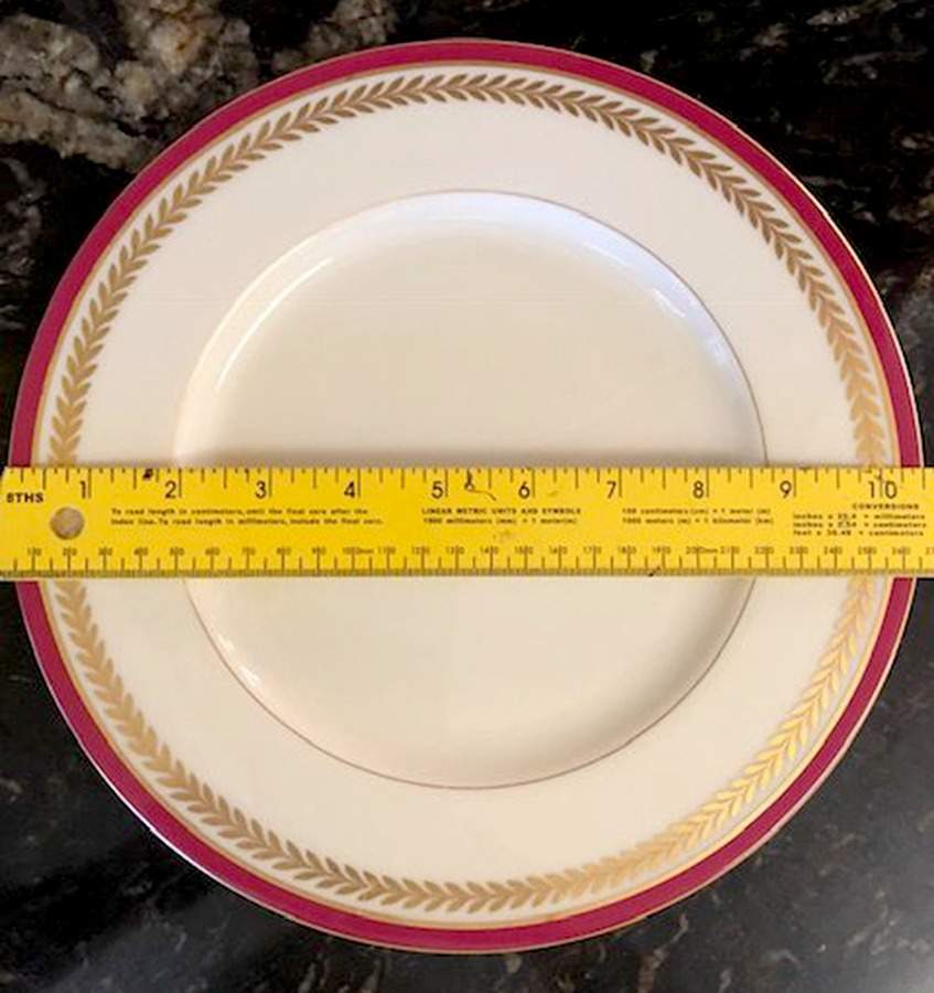 Orleans Maroon Service Plate (Charger) by Lenox-1