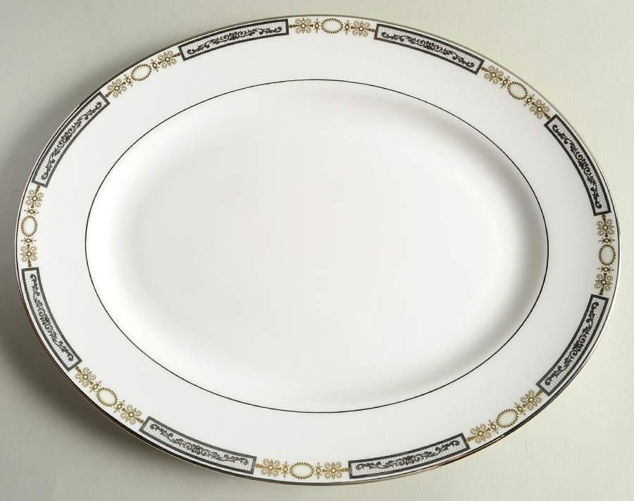 Antiquity 13" Oval Serving Platter by Lenox-1
