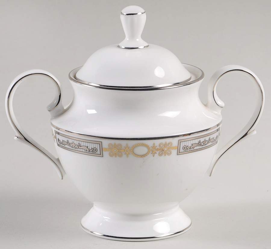 Antiquity Sugar Bowl & Lid by Lenox-1