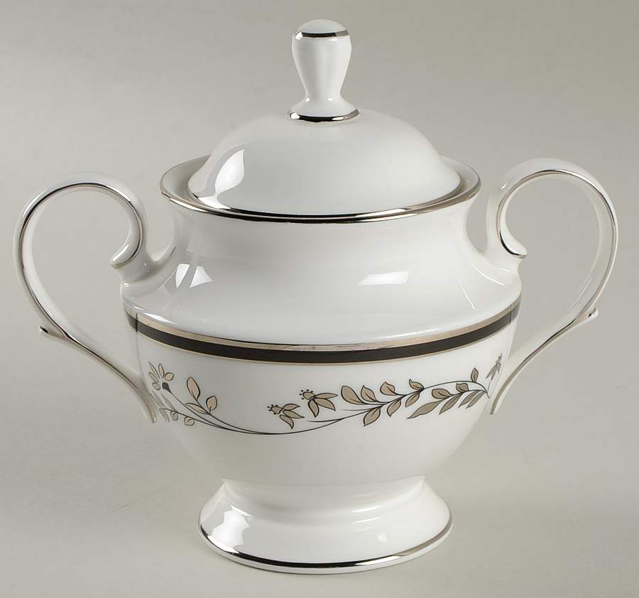 Jonquil Sugar Bowl & Lid by Lenox-1