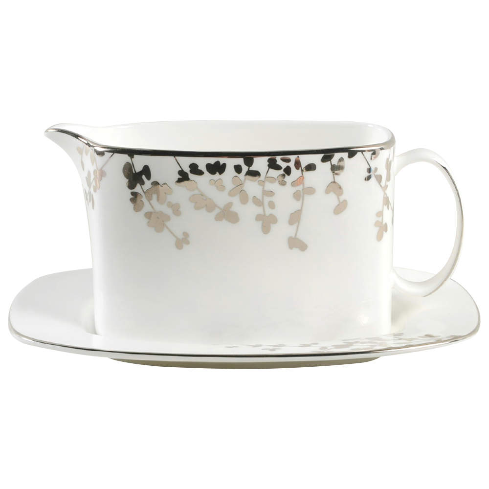 Gardner Street Platinum Gravy Boat & Underplate by Lenox-1