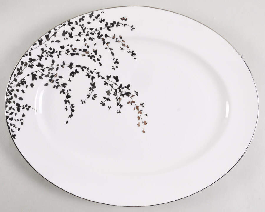 Gardner Street Platinum 16" Oval Serving Platter by Lenox-1
