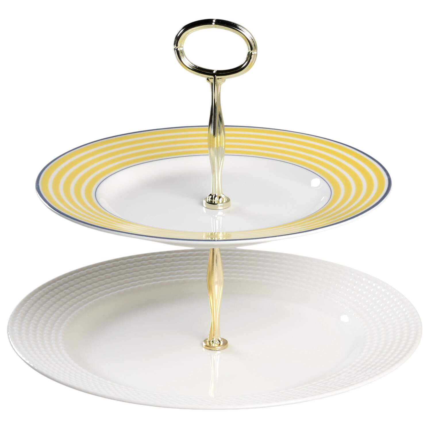 Wickford 6 5/8"-10"  2 Tiered Serving Tray (Dp, Sp) HC by Lenox-1