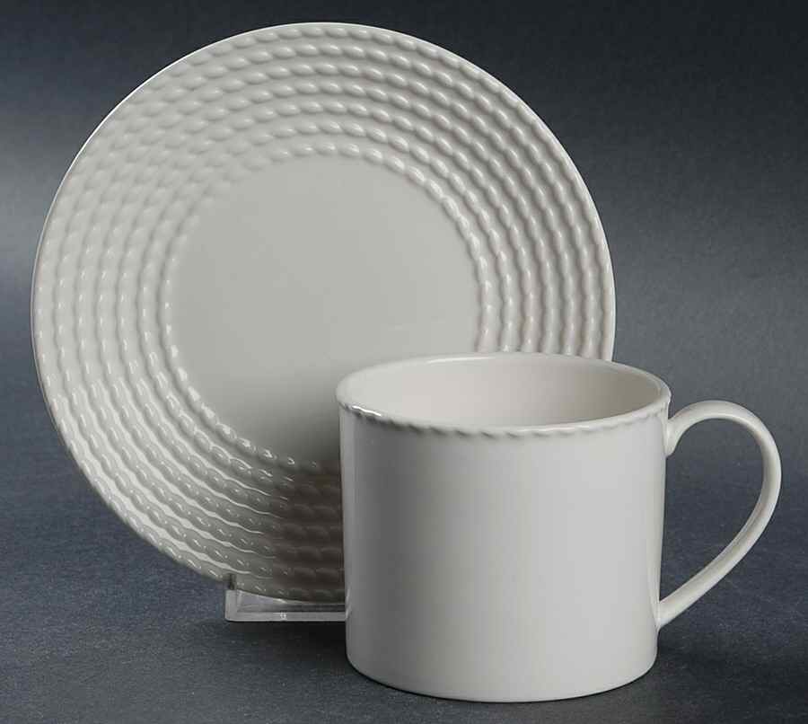 Wickford Flat Cup & Saucer Set by Lenox-1