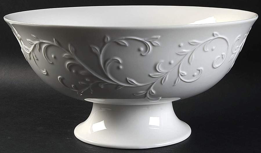 Opal Innocence Carved Footed Bowl by Lenox-1