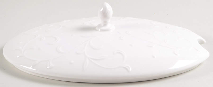Opal Innocence Carved Lid for Oval Tureen by Lenox-1