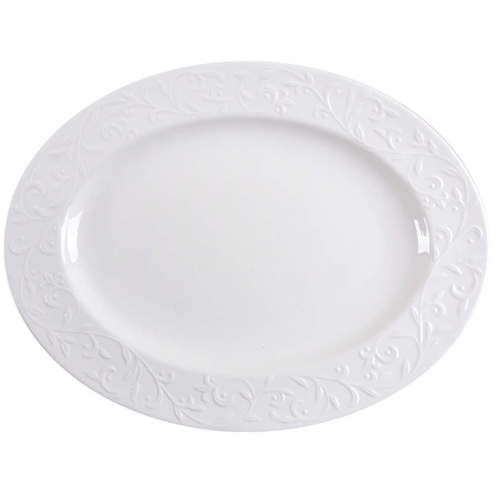Opal Innocence Carved 16" Oval Serving Platter by Lenox-1