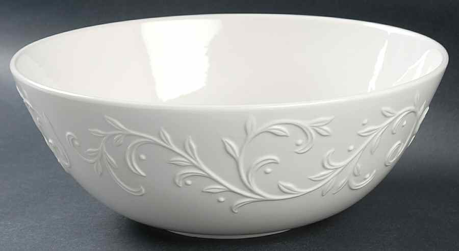Opal Innocence Carved 9" Round Serving Bowl by Lenox-1